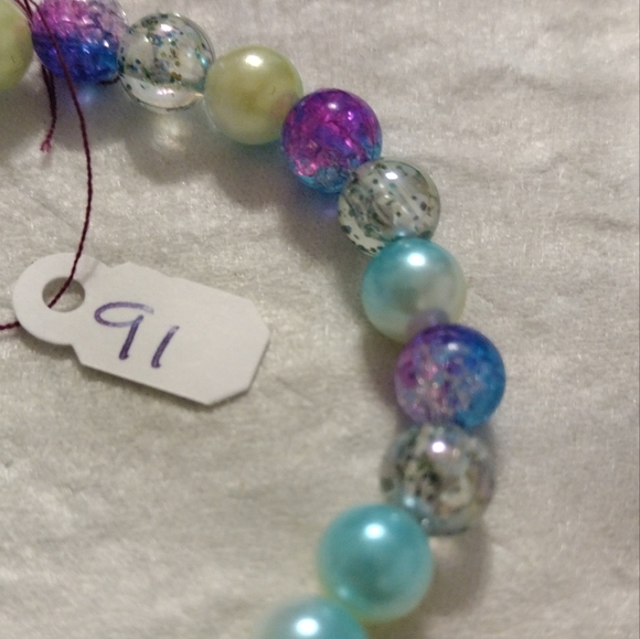 Artemis's Gems custom-made beaded bracelet with metal sun charm - Picture 3 of 6